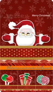 Christmas sweets vector backgrounds