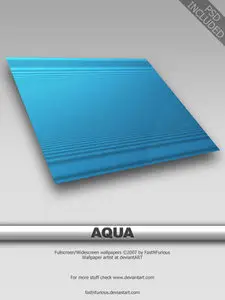 Aqua wallpaper in PSD