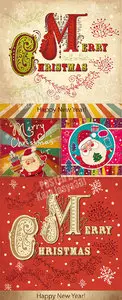 Retro Christmas & santa