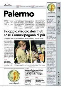 la Repubblica Palermo - 19 Gennaio 2018