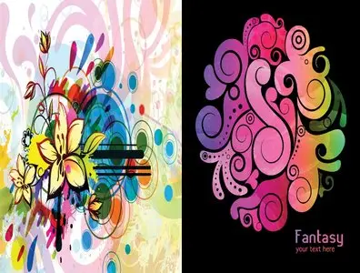 2 floral vectors