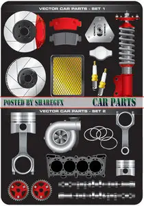 Stock Vector - Car Parts