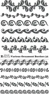 Vectors - Various Ornament Borders 32