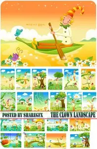 Stock Vector - The Clown Landscape