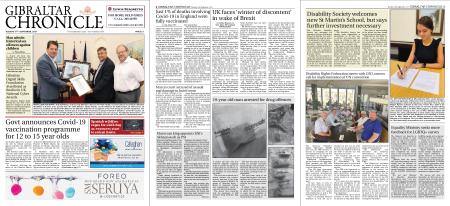 Gibraltar Chronicle – 14 September 2021