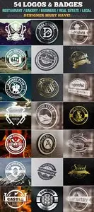 GraphicRiver 54 Logo Templates / Badge / Insignia / Bundle