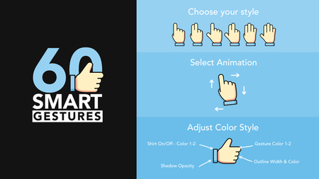 60 Smart Gestures - Project for After Effects (VideoHive)