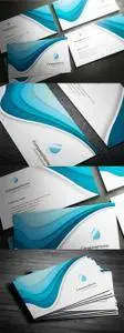 Water Business Card Design PSD