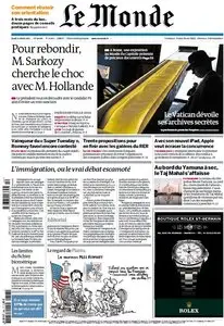 Le Monde et Supplément Universités & Grandes Ecoles du Jeudi 8 Mars 2012