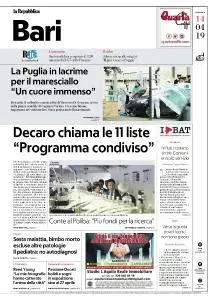 la Repubblica Bari - 14 Aprile 2019