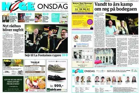 Køge Onsdag – 21. marts 2017