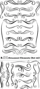 Vectors - Ornament Elements (Set 20)