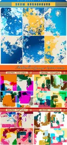 Multicolored grunge texture vector