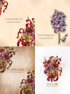 Spring Vector Backgrounds 4