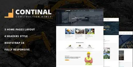 ThemeForest - Continal v1.0 - Construction Business HTML5 Template - 15856427