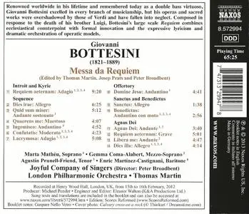 London Philharmonic Orchestra, Thomas Martin - Bottesini: Messa da Requiem (2013)