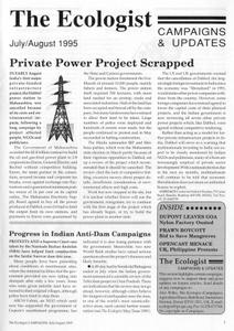 Resurgence & Ecologist - Campaigns & Updates (July/August 1995)