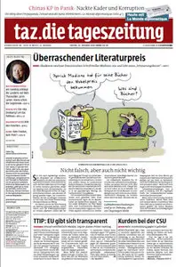 Tageszeitung TAZ vom 10 Oktober 2014