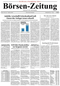 Boersenzeitung vom 5. Maerz 2010