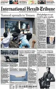 International Herald Tribune from Friday, 14. September 2012