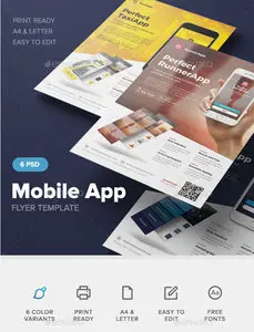 GraphicRiver - Mobile App Flyer Template