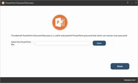 ThunderSoft PowerPoint Password Recovery 2.5.0