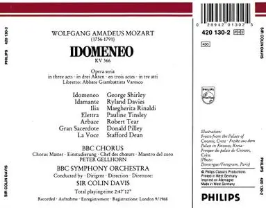 Colin Davis, BBC Symphony Orchestra - Mozart: Idomeneo (1988)