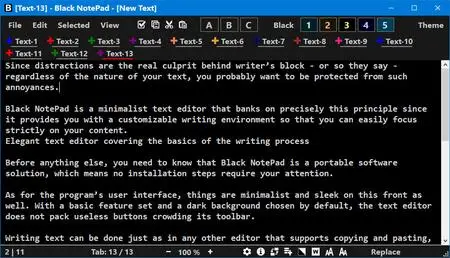 Black NotePad 2.3.1.27 Multilingual