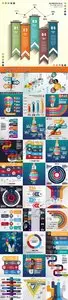 Infographics and diagram business concept vector 16