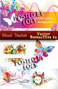 Vector Butterflies #2 - Stock Vector