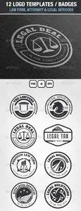 GraphicRiver 12 Logos & Badges Law Firm & Legal Services