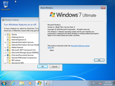 Microsoft Windows 7 Ultimate SP1 Multilingual (x64) Preactivated October 2022