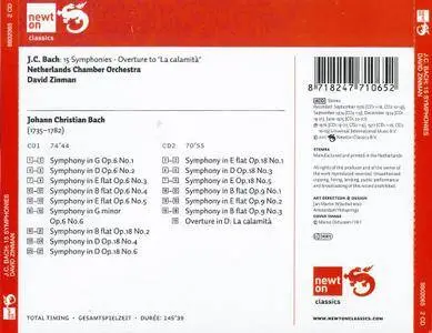 Netherlands Chamber Orchestra, David Zinman - J.C. Bach: Complete Symphonies Opp. 6, 9, 18 (2011)