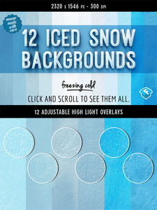Creativemarket - 12 Iced Snow Background Textures