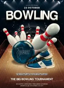 Bowling PSD Flyer Template