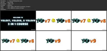 Yolov7 Yolov8 Yolov9 Yolov10 - Deep Learning Course