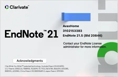 EndNote 21.5 Build 20846 macOS