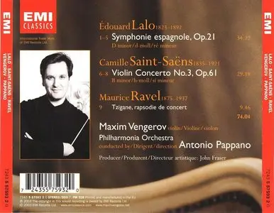 Lalo · Symphonie espagnole · Saint-Saëns · Ravel