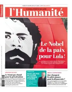 L'Humanite du Mardi 29 Janvier 2019