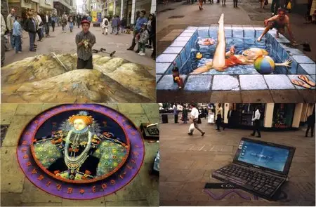 Wonderful Figures on Asphalt