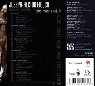 Nicolas Achten, Scherzi Musicali - Joseph-Hector Fiocco: Petits motets, vol. II (2016)