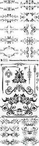 Vectors - Ornamental Borders Elements 14