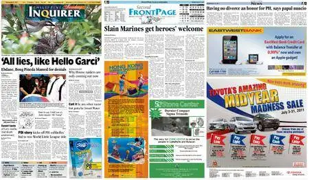 Philippine Daily Inquirer – July 31, 2011