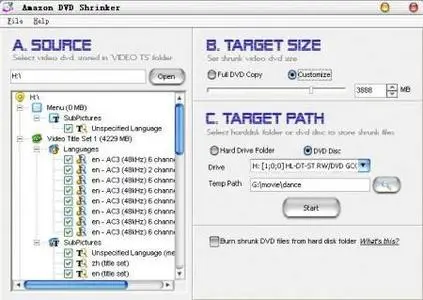 Amazon DVD Shrinker 2.6.2
