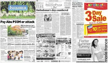 Philippine Daily Inquirer – March 12, 2009