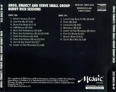 Buddy Rich - Argo, Emarcy & Verve Small Group Sessions (1953-61) [7CD Set] (2005) {Mosaic MD7-232}