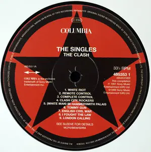 The Clash - The Singles (UK Columbia Original) Vinyl rip in 24 Bit/ 96 Khz + CD 
