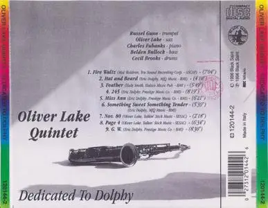 Oliver Lake Quintet - Dedicated to Dolphy (1996)