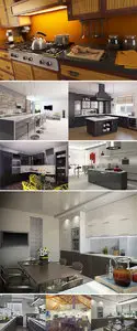 Stock Photo: Interior of modern kitchen