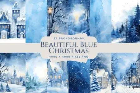 Beautiful Blue Winter Backgrounds